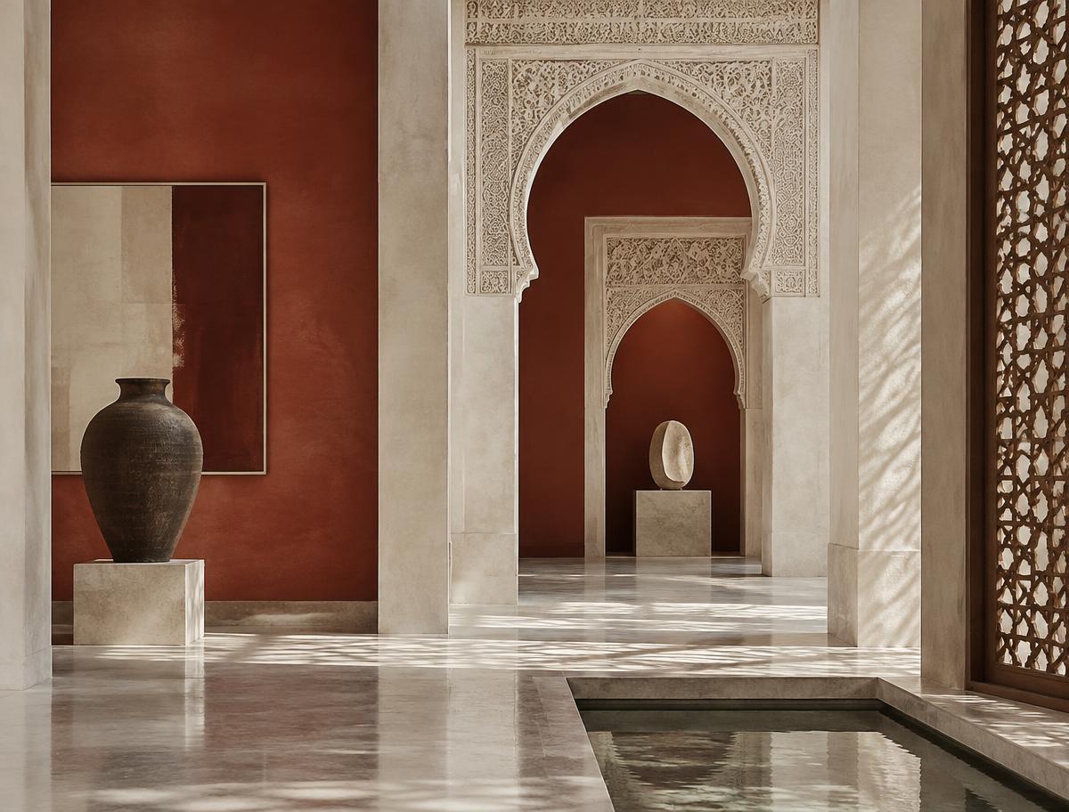 Contemporary Moroccan cultural interior